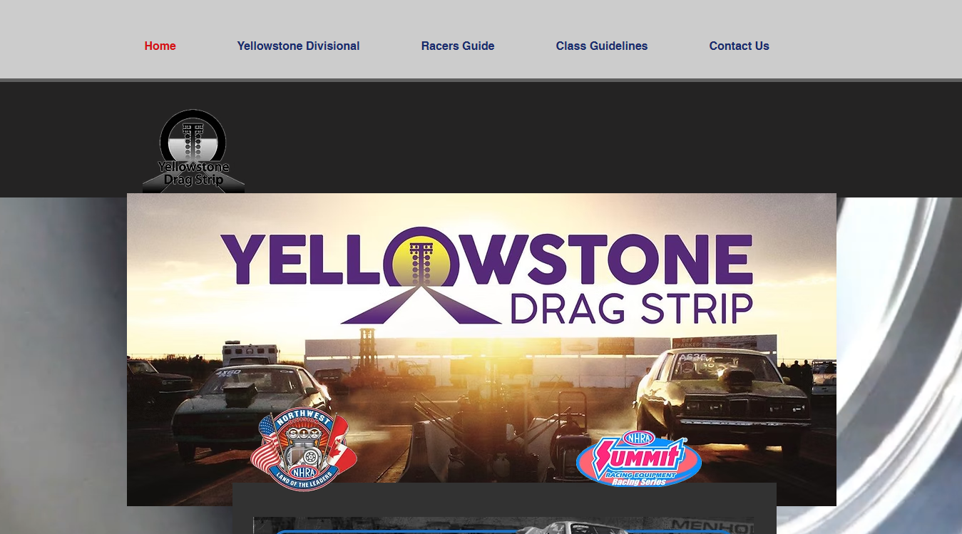 Website screenshot for Acton Raceway