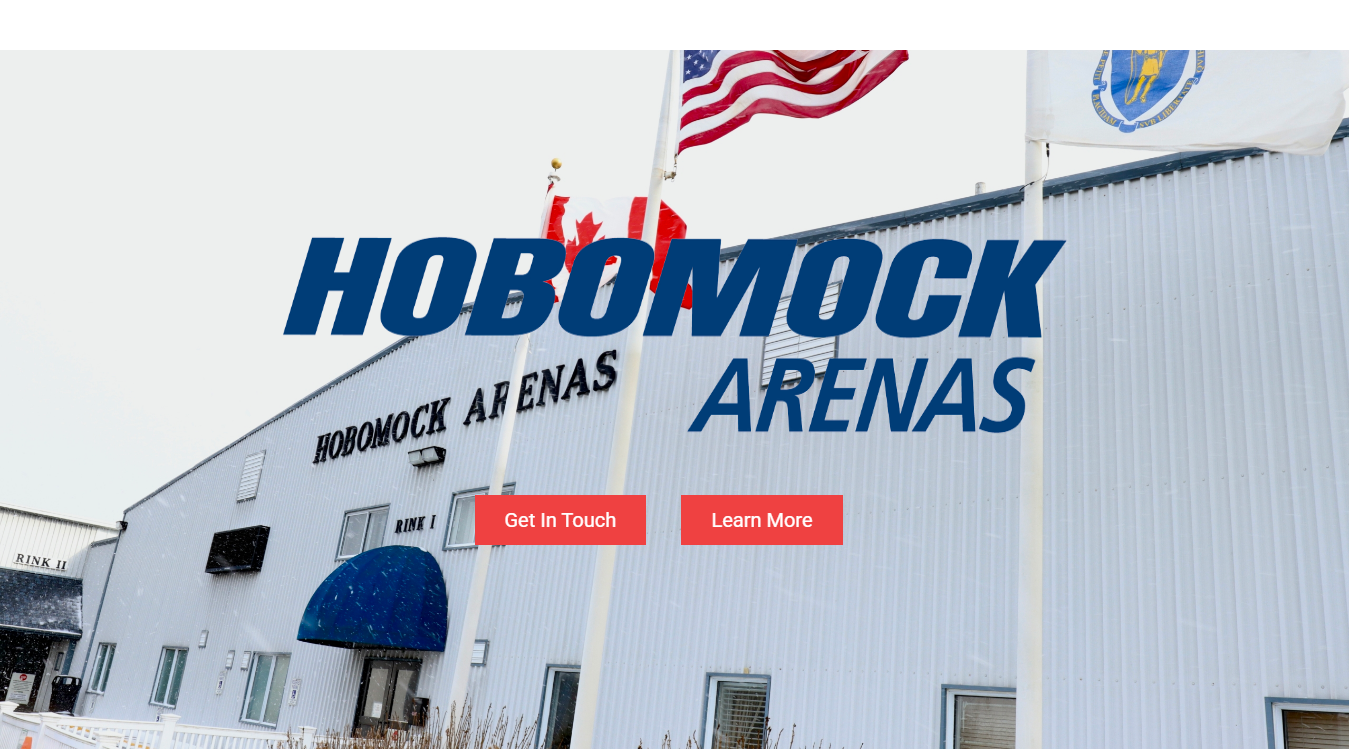 Website screenshot for Hobomock Arena