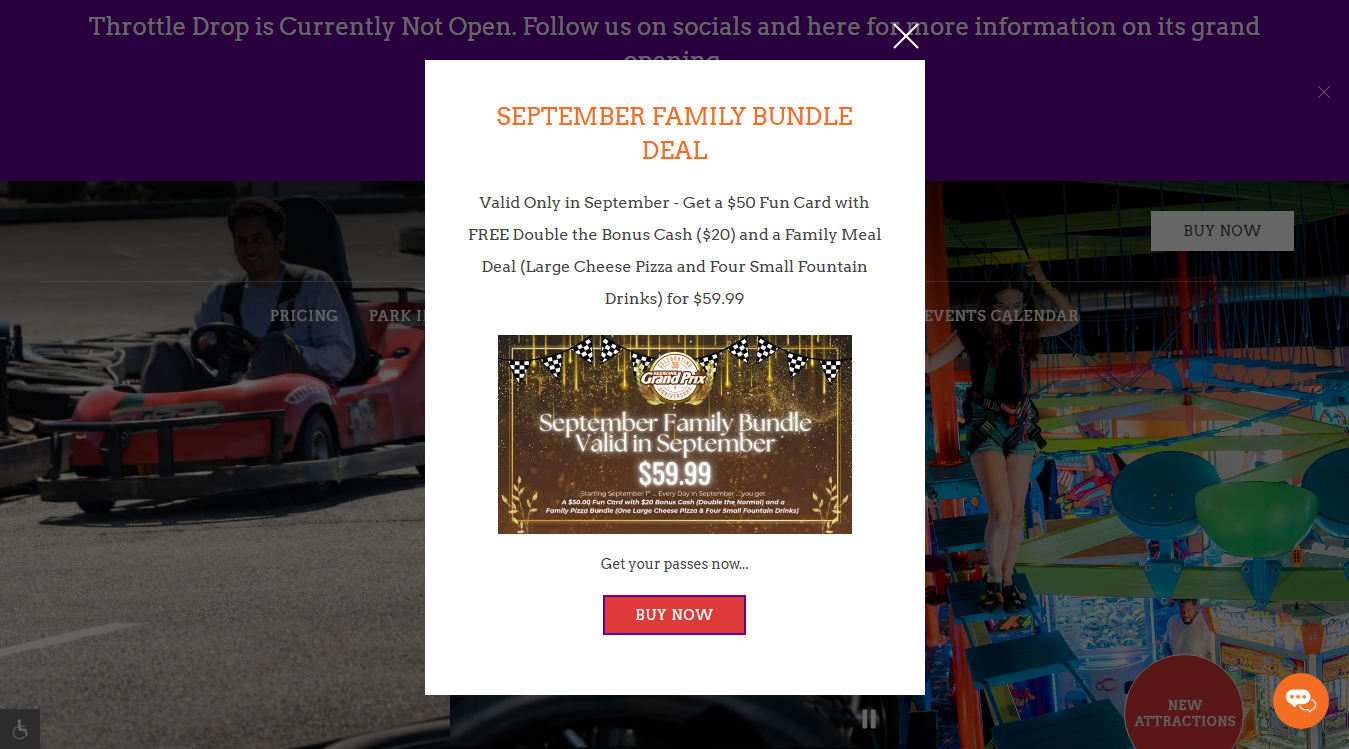 Website screenshot for Seekonk Grand Prix