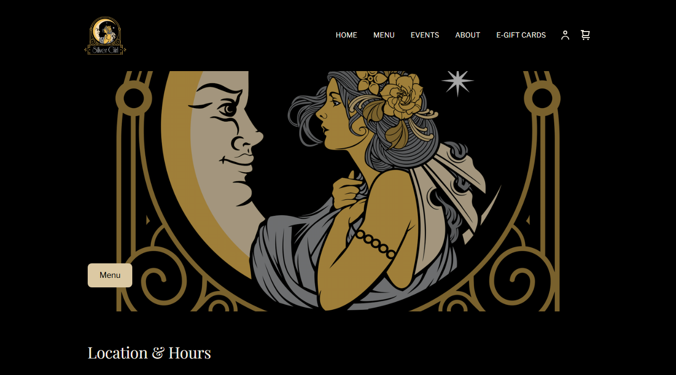 Website screenshot for Silver Girl