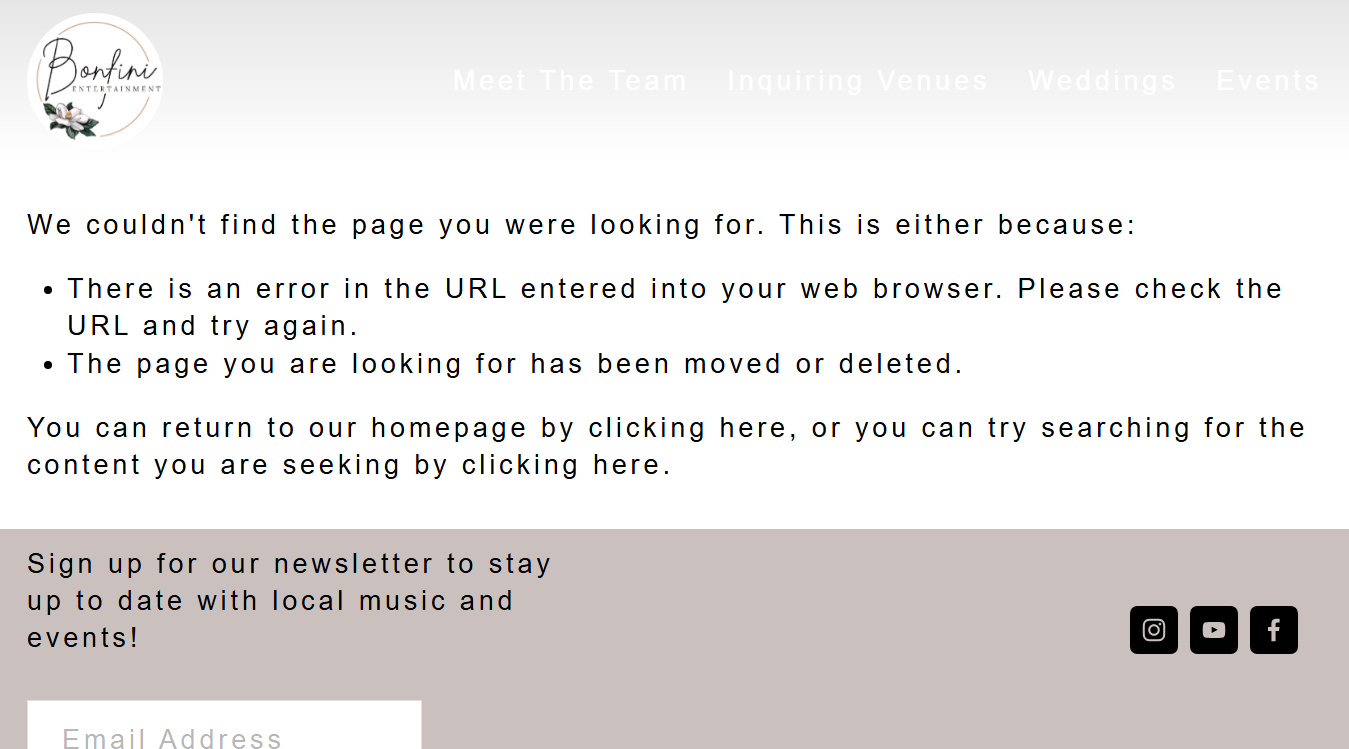 Website screenshot for The Listening Room of Cape Cod