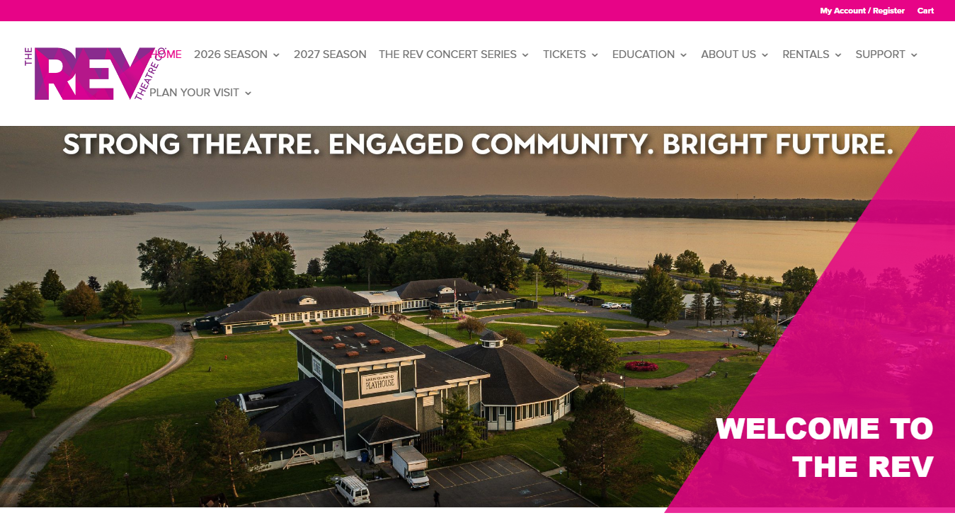 Website screenshot for The Merry-Go-Round Playhouse